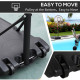 Portable Basketball Stand 94-123cm Basket Height Adjustable Hoop For Adults Suitable for Pool Side