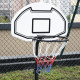 Portable Basketball Stand 94-123cm Basket Height Adjustable Hoop For Adults Suitable for Pool Side