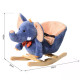 Children Rocking Seat with Sound, Elephant-Blue/Beige