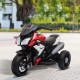 Kids 6V Electric Ride On Motorcycle Electric Motorbike w/ Lights Music Horn 3 Wheel Outdoor Play Toy for 3-5 Years Red