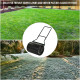 Outsunny φ50cm Steel Garden Lawn Roller Push Pull w/ Fillable Cylinder Water Sand Plug Lawn Flatten Seed Sow Rolling Drum w/ Han