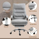 Vinsetto Office Chair, Ergonomic Desk Chair with 6-Point Vibration Massage and Back Heating, Microfibre Computer Gaming Chair wi