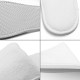 10 pairs High Quality Coral Fleece Towelling Hotel Slippers Closed Toe Terry Spa Guest Slippers 29cm Long - White