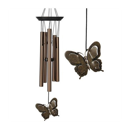 Butterfly Wind Chime Large Bronze Woodstock