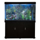 Aquarium Fish Tank &amp; Cabinet with Complete Starter Kit - Black Tank &amp; Black Gravel