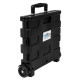 Tekbox Folding Shopping Cart Trolley Storage Box Crate with Wheels