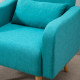 Accent Chair, Linen-Touch Armchair, Upholstered Leisure Lounge Sofa for Living Room, Club Chair with Wooden Frame, Teal