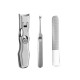 No Splash Fingernail Clipper Wide Jaw Opening Nail Clippers with Nail File and Cuticle Trimmer for Thick Nails Toenail