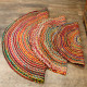 Round Jute and Recycled Cotton Rug - 90 cm