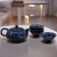 Herbal Blues Teapot Set - Pot &amp; Four Cups