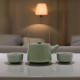 Herbal Jade Teapot Set - Pot &amp; Two Cups