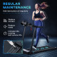 1.5HP Treadmill, 12km/h Electric 1.5HP Motorised Running Machine, w/ 12 Programs, LED Display, for Home Gym Indoor Fitness | Aos