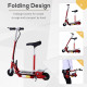 Foldable Electric Scooter for Teens Over 7 years old 12V Battery 120W-Red