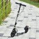 Teedults Aluminium Folding Kick Scooter w/ Shock Mitigation System Silver