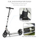 Teedults Aluminium Folding Kick Scooter w/ Shock Mitigation System Silver