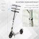 Teedults Aluminium Folding Kick Scooter w/ Shock Mitigation System Silver