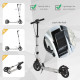 Teedults Aluminium Folding Kick Scooter w/ Shock Mitigation System Silver