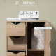 Bathroom Cabinet, Freestanding Storage Cabinet with 4 Drawers, Door Cupboard for Living Room, Kitchen, Bedroom, Natural