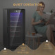 50L Wine Cooler, 18 Bottles Freestanding Wine Fridge with Glass Door, LED Light, Temperature Control and Digital Touch Screen, B