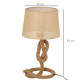 Nautical Style Table Lamp with Fabric Lampshade Metal Frame Power Switch, 54cm Home Desk Lamp Bedroom Living Room Study E27 Base