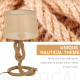 Nautical Style Table Lamp with Fabric Lampshade Metal Frame Power Switch, 54cm Home Desk Lamp Bedroom Living Room Study E27 Base