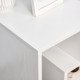 Side Table, 3 Tier End Table with Open Storage Shelves, Living Room Coffee Table Organiser Unit, Set of 2, White