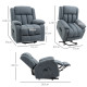 Oversized Riser and Recliner Chairs for the Elderly with 8 Vibration Massage, Large Fabric Upholstered Lift Chair for Living Roo