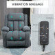 Oversized Riser and Recliner Chairs for the Elderly with 8 Vibration Massage, Large Fabric Upholstered Lift Chair for Living Roo