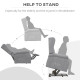 Power Lift Recliner Armchair, Electric Lift Chair for Elderly, Fabric Riser and Reclining Chair with Remote Control, Side Pocket