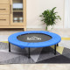 Φ40&quot; Mini Fitness Trampoline Home Gym Yoga Exercise Rebounder Indoor Outdoor Jumper w/ Safety Pad, Support Up to 100 KG, Blue an