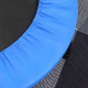 Φ101 Mini Fitness Trampoline Home Gym Yoga Exercise Rebounder Indoor Outdoor Jumper with Safety Pad, Support Up to 100 KG, Blue 