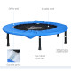 Φ101 Mini Fitness Trampoline Home Gym Yoga Exercise Rebounder Indoor Outdoor Jumper with Safety Pad, Support Up to 100 KG, Blue 