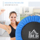 Φ101 Mini Fitness Trampoline Home Gym Yoga Exercise Rebounder Indoor Outdoor Jumper with Safety Pad, Support Up to 100 KG, Blue 