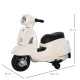 Vespa Licensed 6V Kids Electric Motorbike Ride On Motorcycle  Battery Powered for 18-36 Months with Horn Headlight White