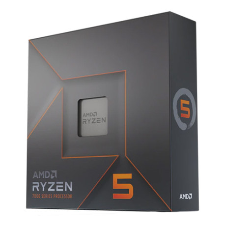 AMD Ryzen 5 7600X CPU, AM5, 4.7GHz (5.3 Turbo), 6-Core, 105W (142W Turbo), 38MB Cache, 5nm, 7th Gen, Radeon Graphics, NO HEATSIN