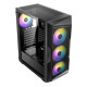 Antec AX61 Elite Gaming Case w/ Glass Window, ATX, Mesh Front, 4 ARGB Fans, LED Control Button