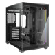 Antec C5 Dual Chamber Gaming Case w/ Glass Side &amp; Front, ATX, No Fans, ARGB Strip, USB-C, Asus BTF Compatible, Black