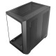 Antec C5 Dual Chamber Gaming Case w/ Glass Side &amp; Front, ATX, No Fans, ARGB Strip, USB-C, Asus BTF Compatible, Black