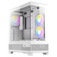 Antec CX700 RGB Elite Gaming Case w/ Glass Side &amp; Front, ATX, 6x RGB Fans, LED Button, USB-C, White