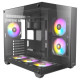 Antec CX800 RGB Elite Dual Chamber Gaming Case w/ Glass Side &amp; Front, ATX, 6x RGB Fans, LED Button, Asus BTF Compatible, Black