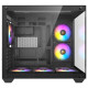 Antec CX800 RGB Elite Dual Chamber Gaming Case w/ Glass Side &amp; Front, ATX, 6x RGB Fans, LED Button, Asus BTF Compatible, Black