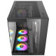 Antec CX800 RGB Elite Dual Chamber Gaming Case w/ Glass Side &amp; Front, ATX, 6x RGB Fans, LED Button, Asus BTF Compatible, Black