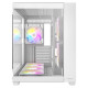 Antec CX800 RGB Elite Dual Chamber Gaming Case w/ Glass Side &amp; Front, ATX, 6x RGB Fans, LED Button, Asus BTF Compatible, White