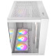 Antec CX800 RGB Elite Dual Chamber Gaming Case w/ Glass Side &amp; Front, ATX, 6x RGB Fans, LED Button, Asus BTF Compatible, White