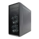 Fractal Design Focus G (Gunmetal) Gaming Case w/ Clear Window, ATX, 2 White LED Fans, Kensington Bracket, Filtered Front, Top &amp; 