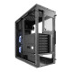 Fractal Design Focus G (Gunmetal) Gaming Case w/ Clear Window, ATX, 2 White LED Fans, Kensington Bracket, Filtered Front, Top &amp; 