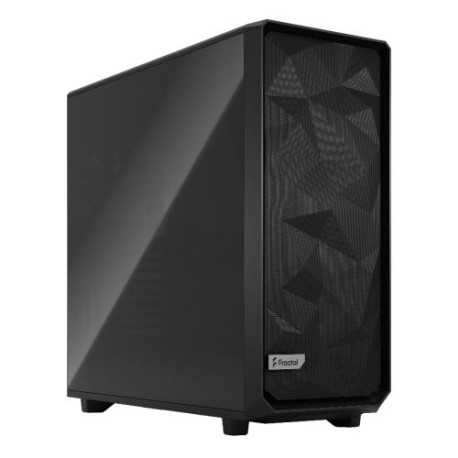 Fractal Design Meshify 2 XL (Black TG Dark) Gaming Case w/ Dark Tint Glass Window, E-ATX, Angular Mesh Front, 3 Fans, Fan Hub, D