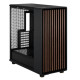 Fractal Design North XL Charcoal Black (Black Solid) Case, E-ATX, Fine Mesh Side, 3 PWM Fans, USB-C, Walnut Front