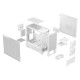 Fractal Design Pop Air (White TG) Gaming Case w/ Clear Glass Window, ATX, Hexagonal Mesh Front, 3 Fans