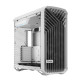 Fractal Design Torrent (White Clear TG) Gaming Case w/ Clear Glass Windows, E-ATX, 5 Fans, Fan Hub, RGB Strip on PSU Shroud, Fro